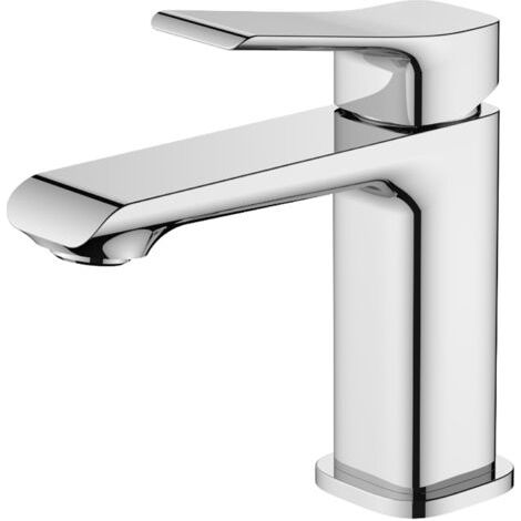Robinet de salle de bain, mitigeur de lavabo, mitigeur de salle de bain, laiton chromé (chrome) (1/5)