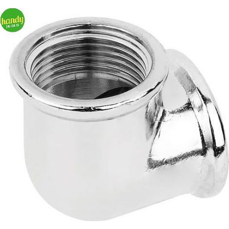 Gomito 90° in ottone cromato tiemme femmina femmina 1/2