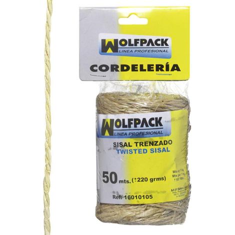 Cuerda Sisal Nº1 2 Cabos (Bobina 220 gr. / 50 m.)
