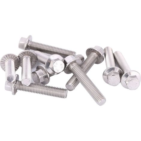 10 pièces Vis à tête hexagonale M8 Acier inoxydable 304 avec joint et rondelle (1/5)