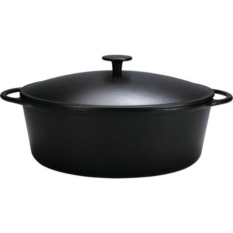 Gänsebräter Rustika 7,5 l Ø34cm schwarz matt (1/2)