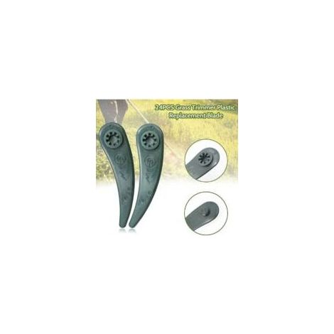 Lot de 24 lames de rechange pour débroussailleuses Bosch Durablade Art 23-18 Li et Art 26-18 Li, vertes Crezuo (1/2)