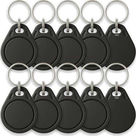 Paquete de 10 insignias NFC RFID programables de 13,56 MHz (compatibles con MCT y smartphones Android)  UID editable  Chip CUID Gen2  Compatible con copia de insignias de edificios  T4U® (1/5)