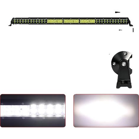 Barra luminosa a LED a doppia fila da 33 pollici, impermeabile, con faretto spot e diffuso. (1/2)