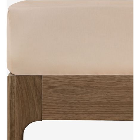 SKLUM Spannbetttuch aus 180-Fäden-Perkal-Baumwolle für 90 cm Bett Agassi Helles Pfingstrosa Bett 90cm (90 x 200 x 40 cm) (1/5)