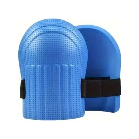 Genouillères de travail jardin sol en caoutchouc mousse EVA, protection des genoux, sangle et éponge antidérapante confortables pour travailler, vélo, yoga, mécaniciens (bleu), 1 paire de prot (1/5)