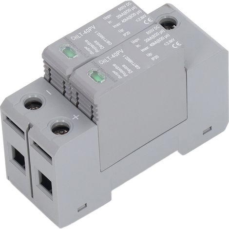 2P DC600V Photovoltaik-Überspannungsableiter, hohe Präzision, stabile Leistung, zuverlässiger Überspannungsschutz für Solaranlagen. (1/5)