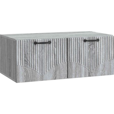 Maison Exclusive - Mobile Porta TV da Muro Grigio Sonoma 78,5 x 41 x 30 cm (1/5)