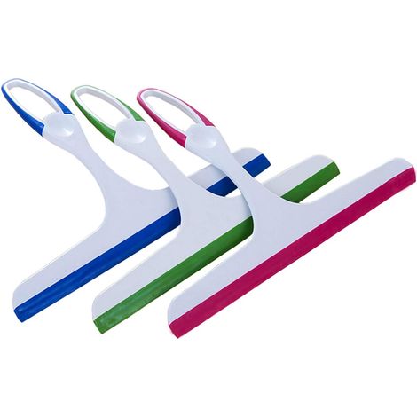 Raclette à vitres de voiture multifonctionnelle, lame en caoutchouc silicone, outil de raclage pour vitres [Lot de 3] (1/3)