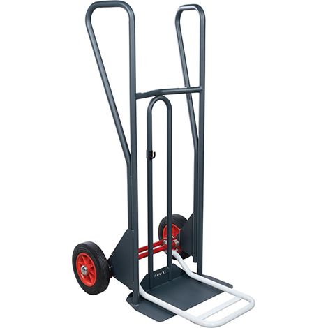 Diable basculement assisté - Roues pneumatiques - Charge max 350kg - 810312121