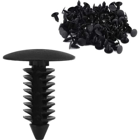 Door Trim Clip, 100pcs Universal Push Type Clips Bumper Clip Rivets Push Fastener Retainer for Trim Panel Clips Door Trim Clips