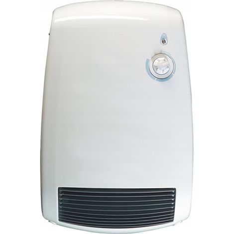 Calefactor eléctrico de baño Aurora de 2000 W, con ventilador, color blanco. (1/5)