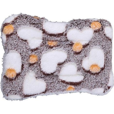 Nid douillet en coton pour hamster, matelas chaud et moelleux pour l’hiver, remplissage de maison, lit doux brun foncé taille S. (1/4)