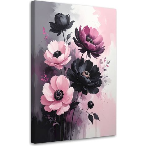 Quadro su tela Delicati fiori botanici rosa 20x30 (1/5)