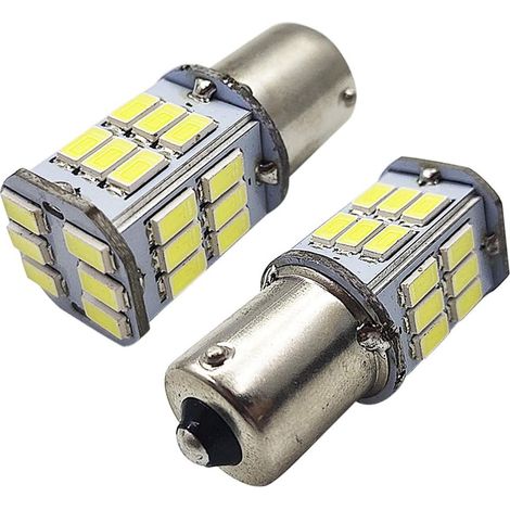 2 x 1156 7506 BA15S DC 12 V Super Bright 5630 30smd Garde toujours LED Blanc ampoules de rechange pour Sauvegarder l'envers Feux de position, feux de stop, feux arrière, les feux de signal (1/5)