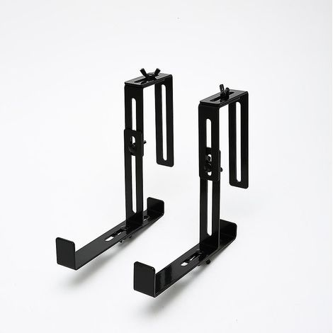 Ensemble de 4 supports universels pour jardinières, adaptés aux parapets et balustrades de balcon. (1/5)