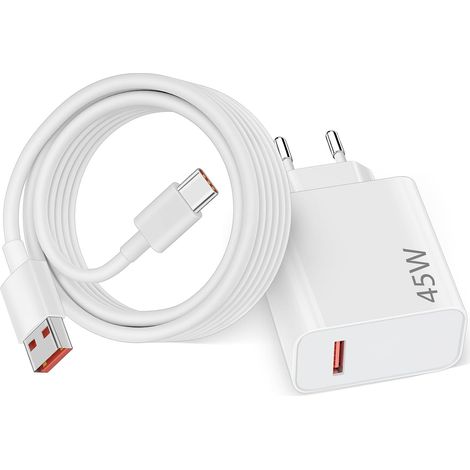 45W Chargeur Rapide avec Câble USB C 2m pour XiaoMi Redmi Note 14 15 Pro (1/5)