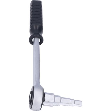 Clé à radiateur à cliquet en acier carbone avec embouts amovibles pour joints de radiateur