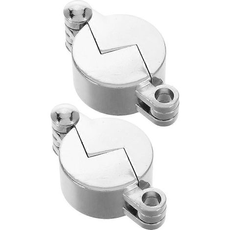 Lot de 2 verrous de robinet extérieur en fer argenté pour jardin, empêchant le vol d'eau. (1/5)