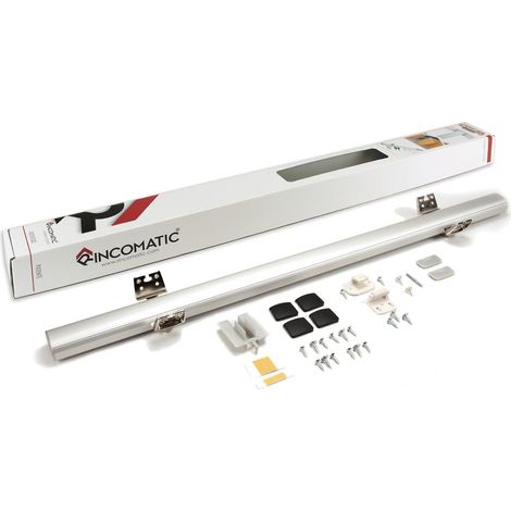 bisagra para rincón. aluminio. para muebles de rincón - rincomatic acabado plata mate rincoplus 700mm acabado plata mate acabado plata mate rincoplus 900mm