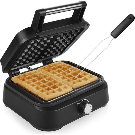 Doppel Waffeleisen & Waffelgabel dicke BELGISCHE & BRÜSSELER Waffeln 26x22cm (1/5)