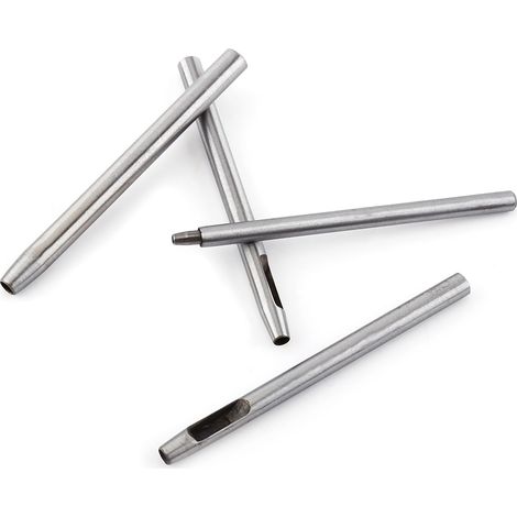 Kit de perforation pour ceintures en cuir (embouts droits et ronds) - 10 pièces