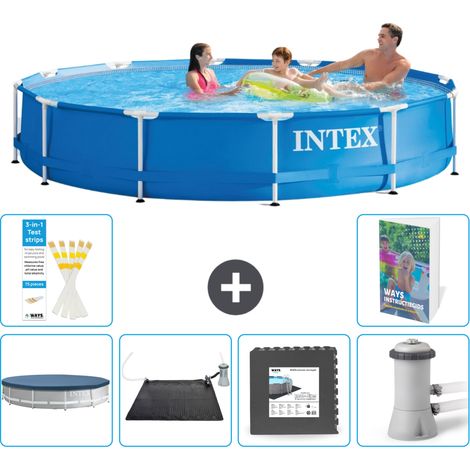 Frame Pool Rund - 366x76 cm - 7-teilig S21