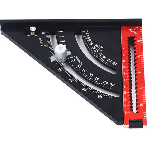 Dreiecklineal, Klappwinkellineal aus Aluminiumlegierung, Schreinerwerkzeug zum Messen (1/5)