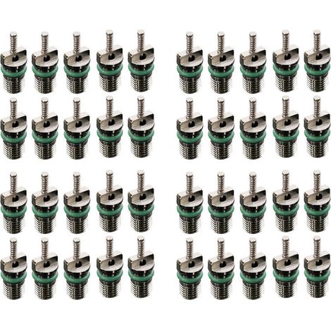 Assortiment de 40 aiguilles de valve pour climatiseur automobile R134A, résistantes à la chaleur et compatibles avec le réfrigérant 134A. (1/5)
