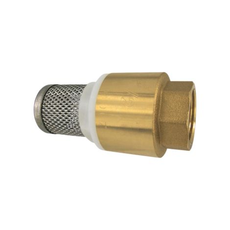 AquaCraft Fußventil mit Filter 1001000109 1" IG, messing