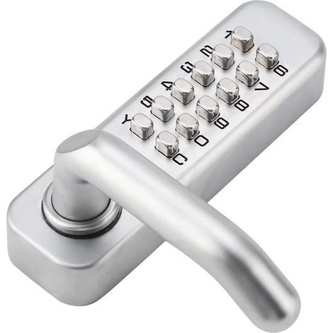 1-11 Digit Keypad Door Lock Push Button Coded Lock No Power Combination Key Button Lock Zinc Alloy Password Keypad Lock