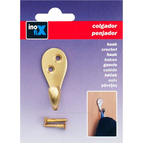 Colgador 3760 9 diseño clásico - Latón - 40x20x30 mm