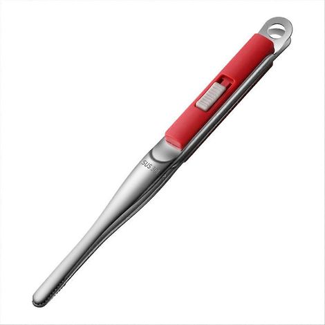 Inox barbecue clip viande ustensiles de cuisson cuisine, rouge (1/5)