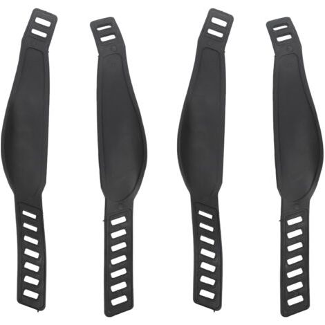 Lot de 2 paires de sangles de pédales de vélo d'appartement, réglables et universelles, compatibles avec la plupart des pédales de vélo d'appartement pour la maison. (1/5)