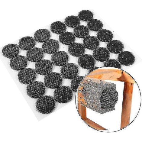 Patins antidérapants auto-adhésifs en caoutchouc noir pour pieds de meubles et chaises, protection pour sols (1/5)