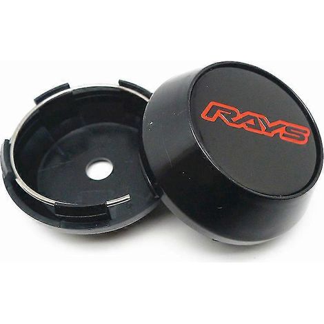 4 cache-moyeux de roue 64 mm Rays Racing, fabrication japonaise, protection anti-poussière, accessoires de style automobile cache-moyeux de roue ,H (1/5)