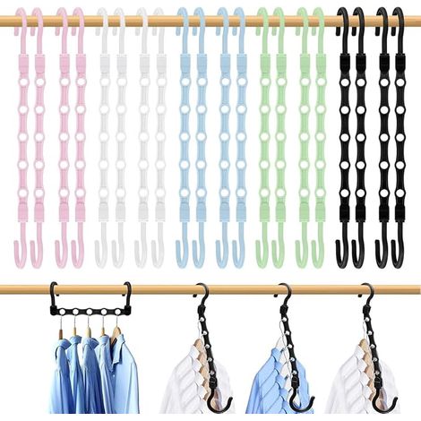 Angement Hanging Hangers for Clothes and Wardrobes Belts with Holes 360° Rotation, Perfect Dormitories Bedrooms Homes Camping Cars (1/3)