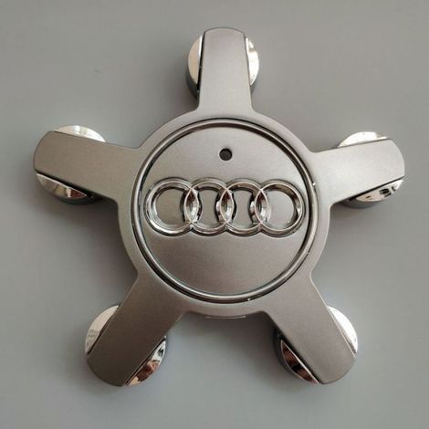 Jeu De 4 Caches-Moyeux 4f0601165 N Roue Emblème, Pour Enjoliveurs De 135 Mm Pour Audi (argent) (1/5)