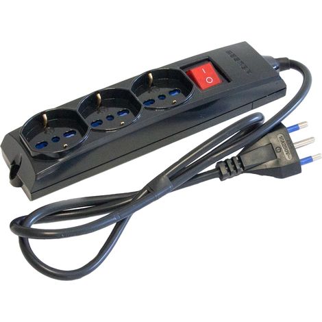 Multipresa con Cavo 1.2m e 3 Uscite Universali 74390