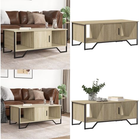 vidaXL Couchtisch Sonoma-Eiche 100x51x40 cm Holzwerkstoff (1/5)