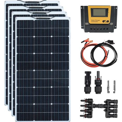 Panneau Solaire Flexible, Haute Efficacité du Module 24%, Design Léger (1/2)