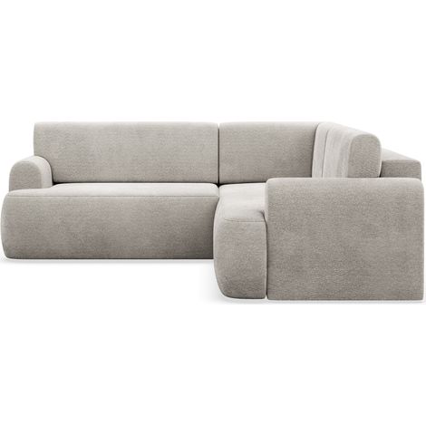 Selsey Kaveo - Ecksofa, Hellgrau, 245 cm universell mit Eckelement (1/5)