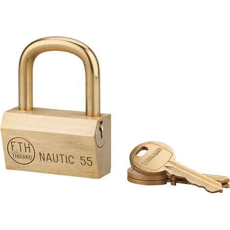 Lucchetto NAUTIC 55 mm, 3 chiavi – THIRARD (1/2)