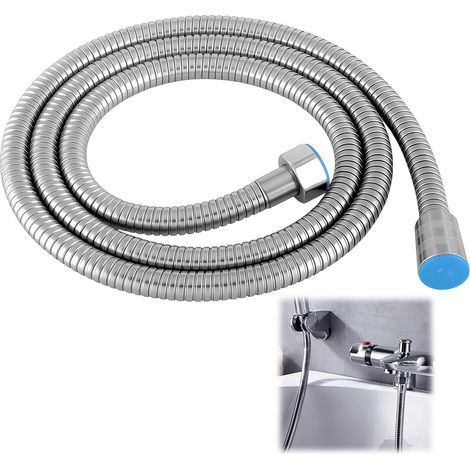 1m Shower Hoses, Stainless Steel Anti-Twist and Anti-Kink Shower Hose with Universal G1/2 Fitting and Leak-Proof Seals, Chrome Shower Hose for Bathroom (1/5)