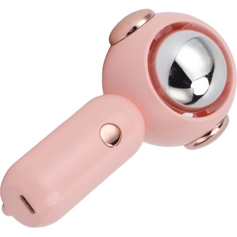 Ventilateur portable en forme d'astronaute, mini-ventilateur USB, économie d'énergie, silencieux et léger, idéal pour les voyages (rose). (1/5)