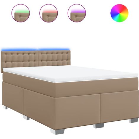 Maison Exclusive - Boxspringbett Matratze Cappuccino-Braun 140x20