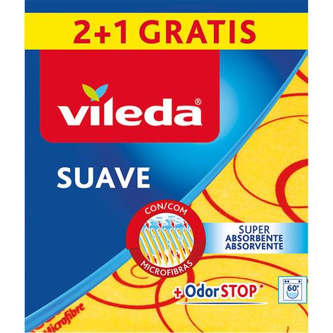 Lot VILEDA de 3 Chiffons doux microfibres (1/3)