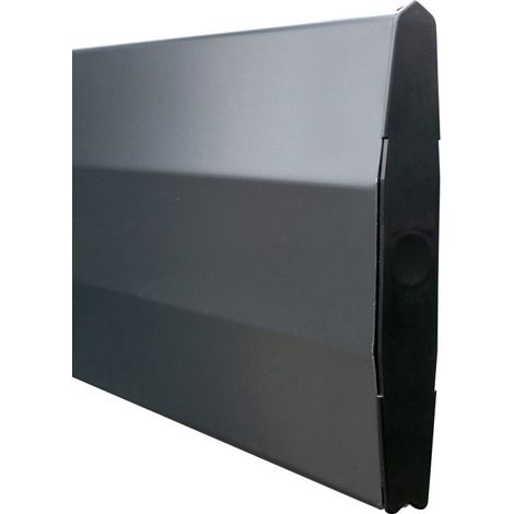 Yousteel – Bouchon d'extrémité pour lame de clôture FAREL 150 mm – Plastique noir – Vendu à l'unité – Pour un meilleur glissement dans le poteau bois (1/4)