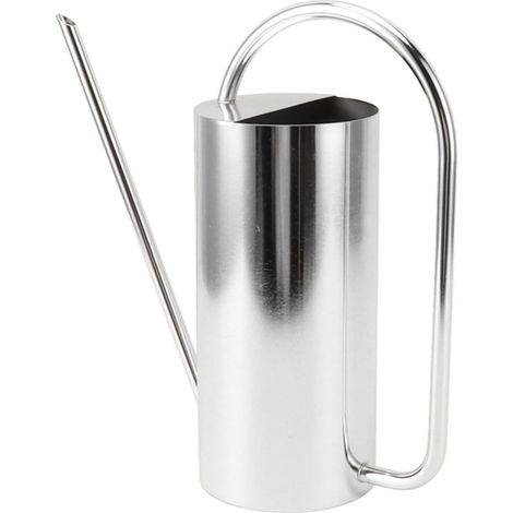 Arrosoir en acier inoxydable, 1500 ml, couleur argentée, long bec, pour plantes, fleurs, bonsaïs et pots, en intérieur comme en extérieur.-AquaForge (1/5)