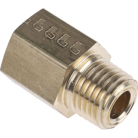 Adaptateur droit fileté hydraulique Legris LF3000 vers G 1/4 Femelle NPT 1/4 Mâle ( Prix pour Boîte de 10 )